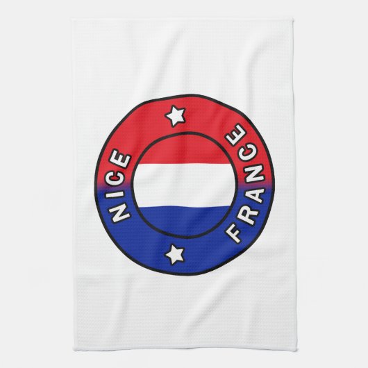 Nice France Geschirrtuch (Vertikal)