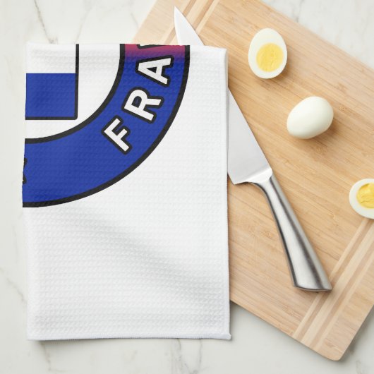 Nice France Geschirrtuch (Viertel Falte)