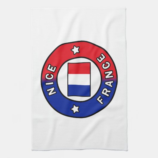 Nice France Geschirrtuch (Vertikal)