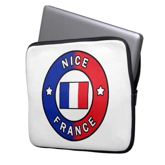 Nice France Laptopschutzhülle (Vorderseite Links)