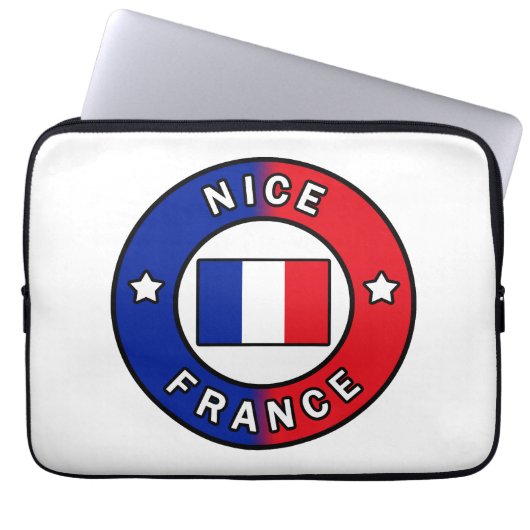 Nice France Laptopschutzhülle (Vorderseite)