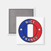 Nice France Magnet (Vorderseite/Rückseite)