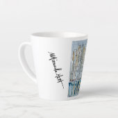 Nice France Malerei auf Latte Tasse 12 oz (Linke Ecke)