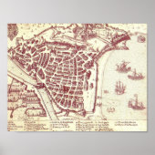 Nice France Map Poster (Vorne)