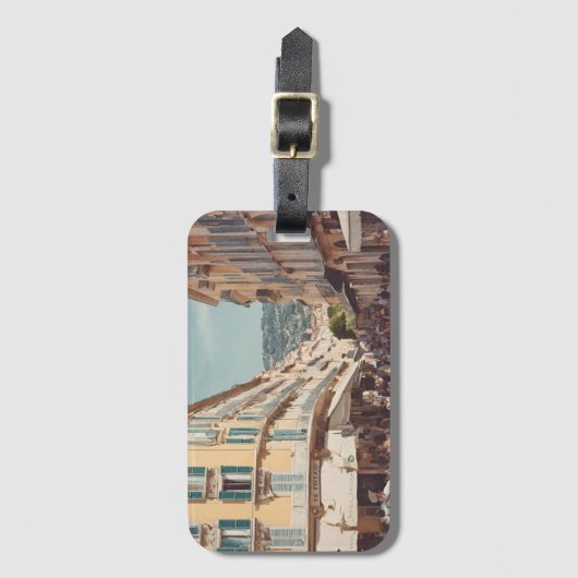 Nice France Postcard Gepäckanhänger (Vorderseite Vertikal)