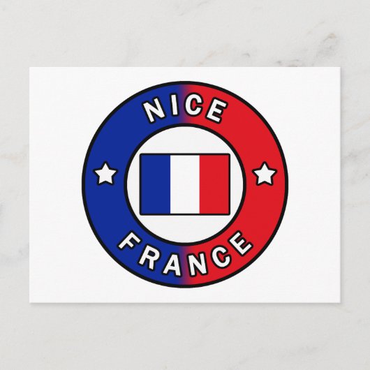 Nice France Postkarte (Vorderseite)