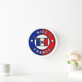 Nice France Runde Wanduhr (Zuhause)