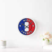 Nice France Runde Wanduhr (Zuhause)