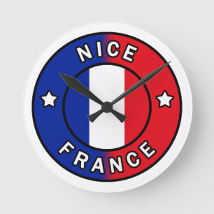 Nice France Runde Wanduhr