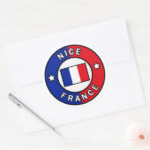 Nice France Runder Aufkleber (Umschlag)