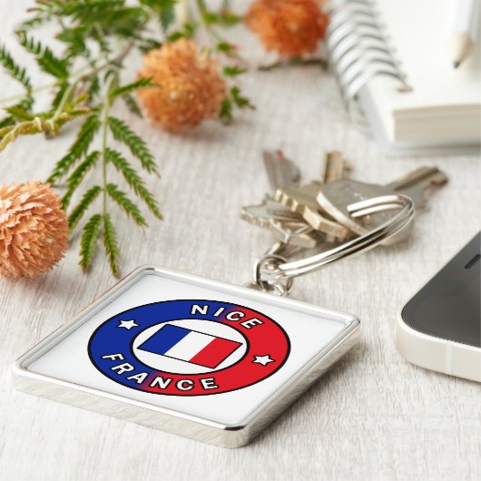 Nice France Schlüsselanhänger (Seite)
