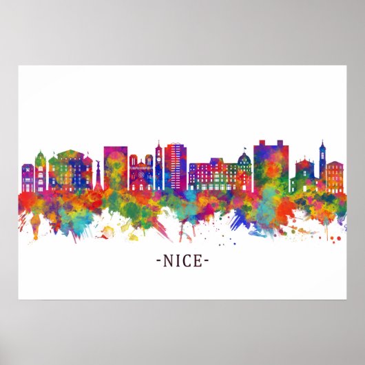 Nice France Skyline Poster (Vorne)