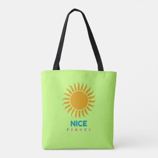 Nice France Tote Bag Tasche (Rückseite)