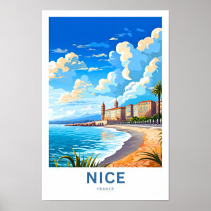 Nice France Travel Print Poster