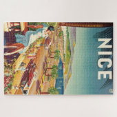 Nice France Vintage Travel Poster Puzzle (Horizontal)