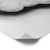 "Nice" - Französischer Bulldog Angel Zeichnend Poster (Ecke)