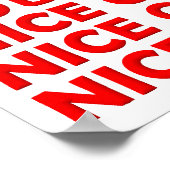 Nice Game Funny Poster (Ecke)