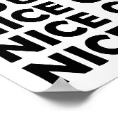 Nice Game Funny Poster (Ecke)