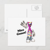 Nice Genes Funny DNA Postkarte (Vorne/Hinten)