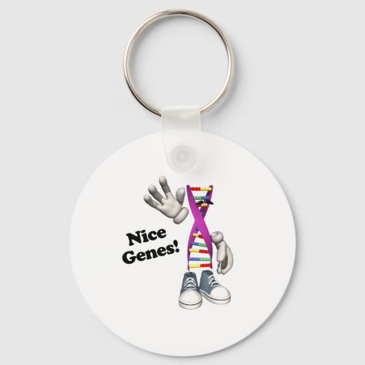 Nice Genes Funny DNA Schlüsselanhänger (Vorderseite)