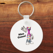 Nice Genes Funny DNA Schlüsselanhänger (Vorderseite)