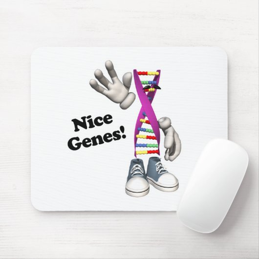 Nice Genes Funny DNA Strip Charakter Mousepad (Mit Mouse)