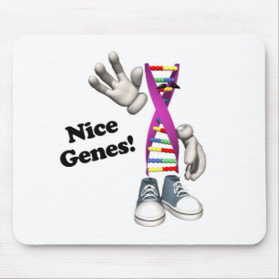 Nice Genes Funny DNA Strip Charakter Mousepad