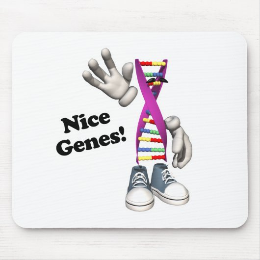 Nice Genes Funny DNA Strip Charakter Mousepad (Vorne)