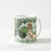 Nice Green Lucky Symbole Kohle Zeichnend Kaffeetasse (VorderseiteRechts)