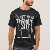 Nice Hand Sir Donkey Poker Funny Gambling Design T-Shirt (Vorderseite)