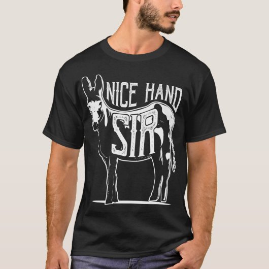 Nice Hand Sir Donkey Poker Funny Gambling Design  T-Shirt (Vorderseite)