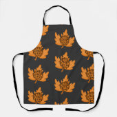 Nice Happy Thanksgiving Typografie über Fall Leaf Schürze (Vorderseite)