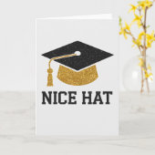 Nice Hat Abschluss High School Uni University Karte (Gelbe Blume)