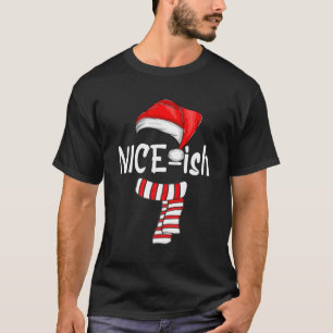 Nice-Ish Funny Weihnachtsmann Pajamas Naugh T-Shirt