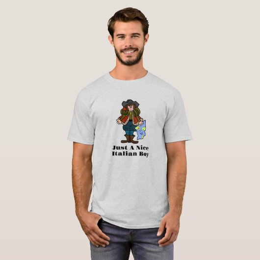 Nice Italian Boy Christopher Columbus T - Shirt (Vorne ganz)