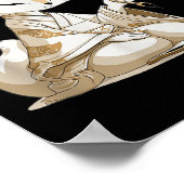 Nice Japan Kitsuncostume für kalligraphische Liebh Poster (Ecke)