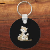 Nice Japan Kitsuncostume für kalligraphische Liebh Schlüsselanhänger (Vorderseite)