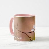 Nice japanische Apricot-Blume Tasse (Vorderseite Links)