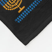 Nice Jewish Boy Hanukkah Menorah Dreidel Ugly Swea Fleecedecke (Ecke)