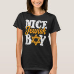 Nice Jewish Boy Ugly Hanukkah Sweater Chanukah Jud T-Shirt<br><div class="desc">Nice jüdischer Junge Ugly Hanukkah Sweater Chanukah jüdisch</div>