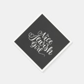 Nice Jewish Girl Hanukkah Jew Funny Serviette (Ecke)