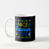 Nice Jewish Girl Ugly Happy Hanukkah Sweater Chanu Kaffeetasse (Links)
