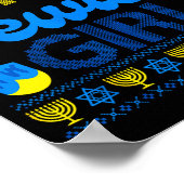 Nice Jewish Girl Ugly Happy Hanukkah Sweater Chanu Poster (Ecke)