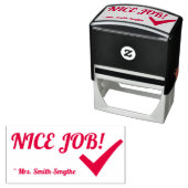 "NICE JOB!" Tutor Rubber Briefmarke Permastempel (Beispiel)