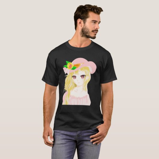 Nice Kawaii Japanese Anime Pastel Goth Design T-Shirt (Vorne ganz)