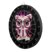 Nice Kitty - Black & PInk Dartscheibe (Vorderseite rechts)