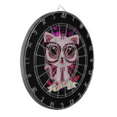 Nice Kitty - Black & PInk Dartscheibe (Vorderseite Links)