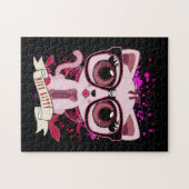 Nice Kitty - Black & PInk Puzzle (Horizontal)