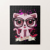 Nice Kitty - Black & PInk Puzzle (Vertikal)
