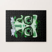 Nice Kitty - Green Puzzle (Horizontal)